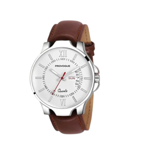 Trending Premium Quality Day & Date Functioning for Boys Analog Watch - For Men SK-PG-4078-WYT-BRWN Basic with Day and Date Display